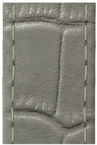 Croc-Textured
Grey Leather