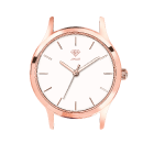 Rose Gold Plated Case/White Dial