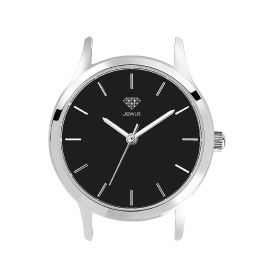 Stainless Steel Case/Black Dial