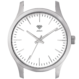 Satin Finish Stainless Steel Case/White Dial