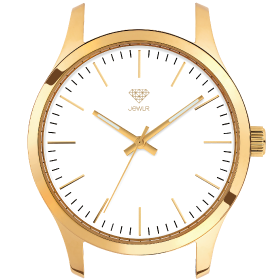 Yellow Gold Plated Case/White Dial