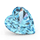 Pair of Hearts Gemstone Promise Ring with Accent Stones