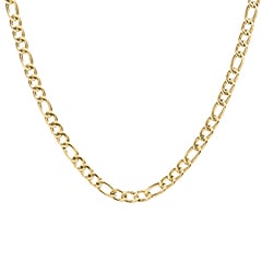 Men's 20" Figaro Chain Necklace in Yellow Stainless Steel - 8mm