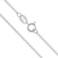 Oval Frame Stone Charm With Back Initial