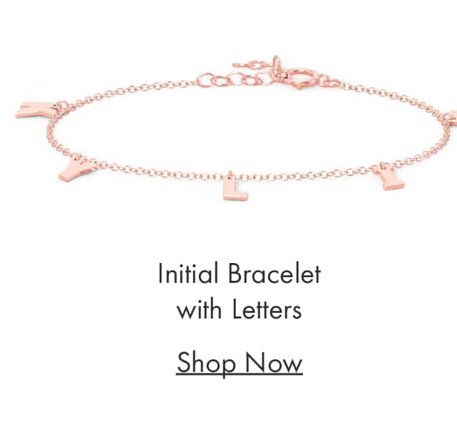 Initial Bracelet with Letters